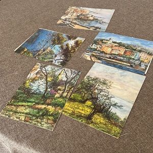 Vintage cruise line menus